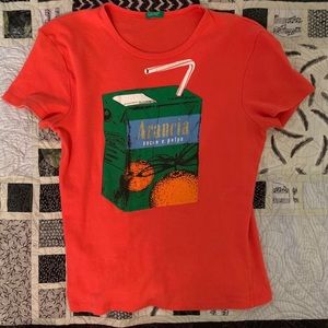 Vintage graphic fitted tee